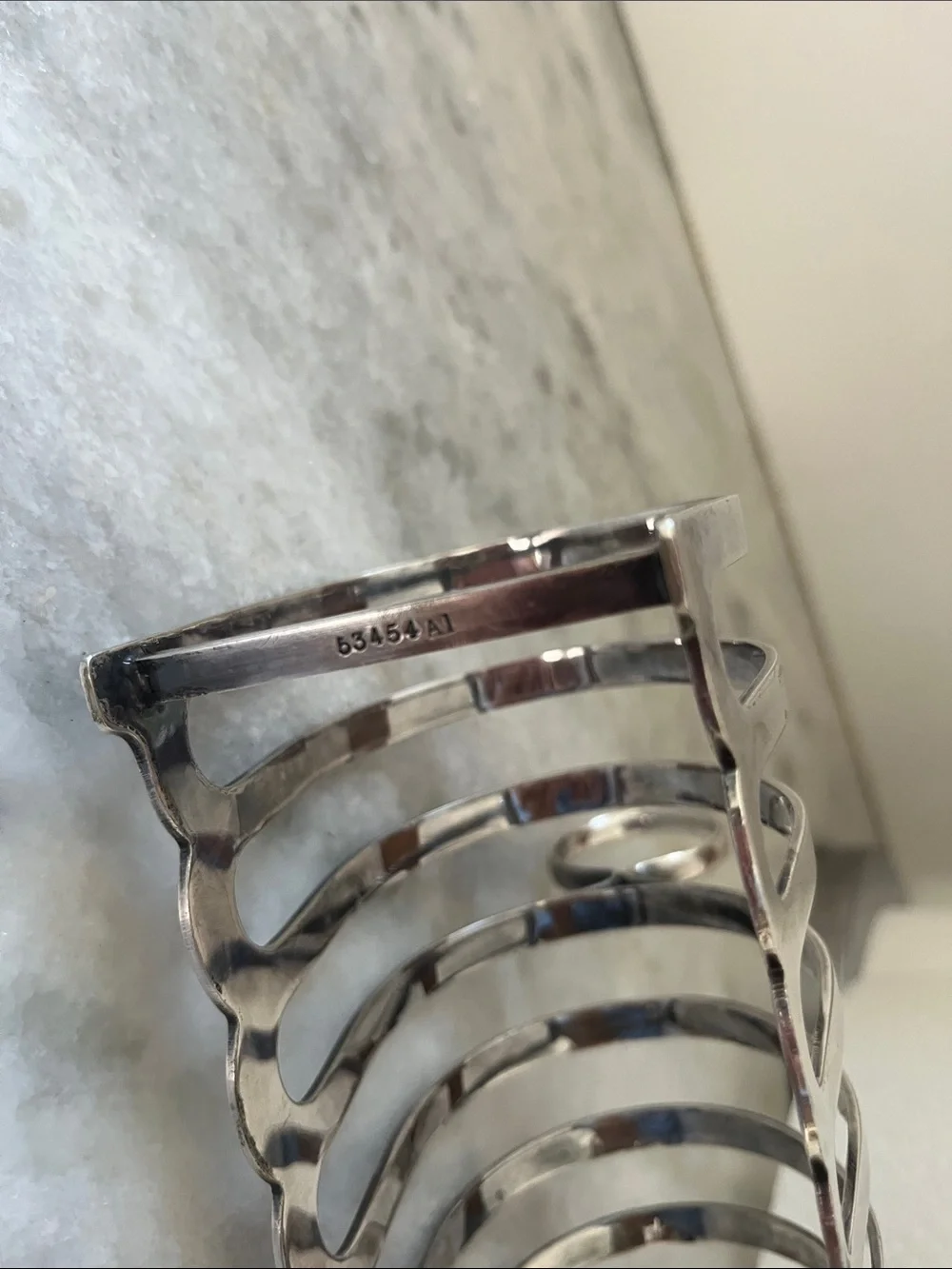 Polished Silver Plated Toast or Letter Rack - Classic Home Accent